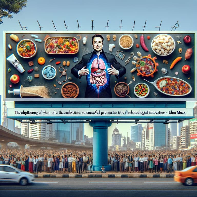 Chennai Clinic's Billboard Combines Elon Musk's Ambitions with Gut Health in a Viral Hit
