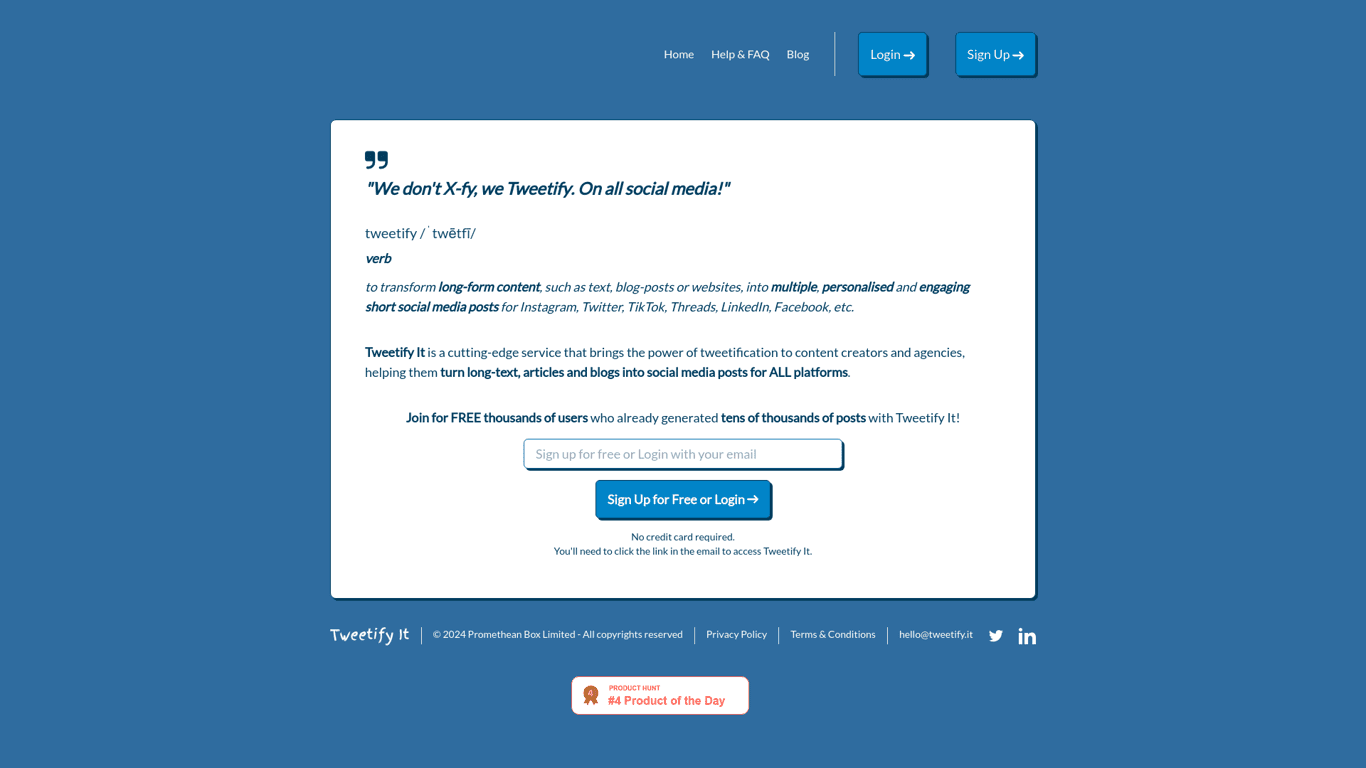 Tweetify It screenshot