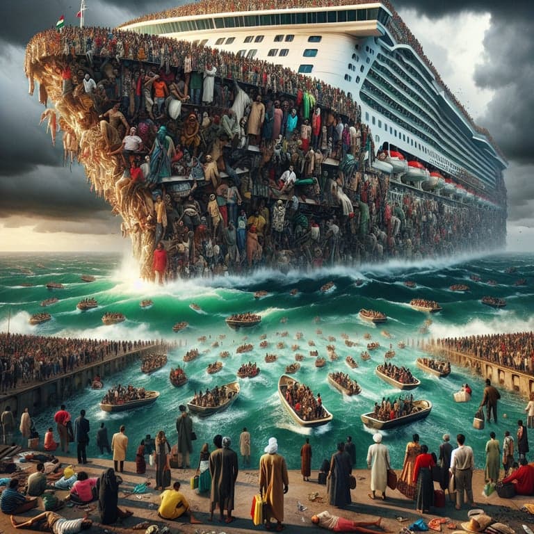 Cruise Ship or Calamity? "Voyage of the Damned" Satirical Spin on Global Migration