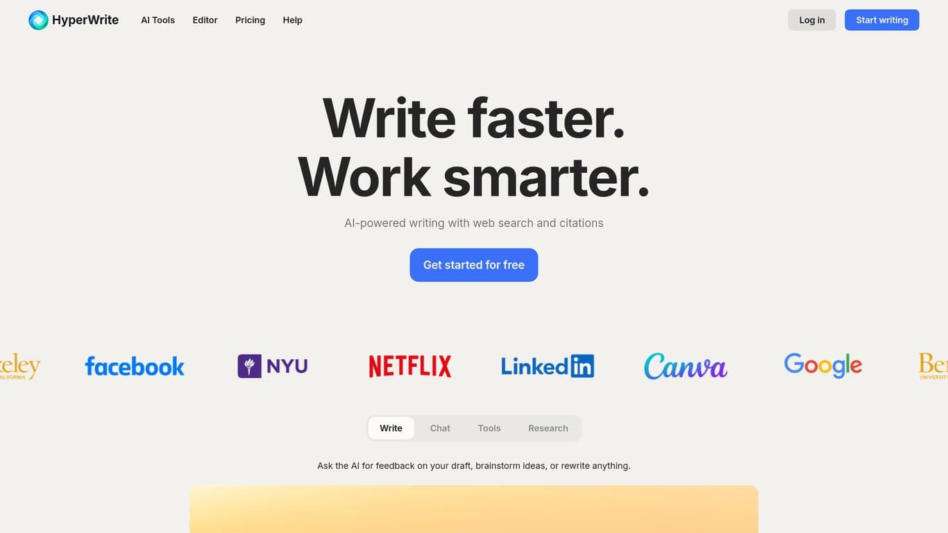 HyperWrite screenshot