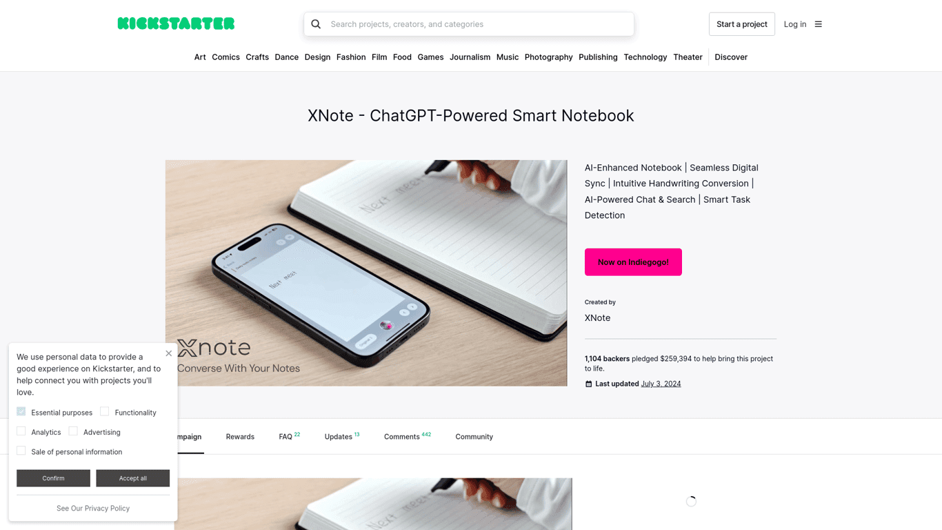 Xnote screenshot