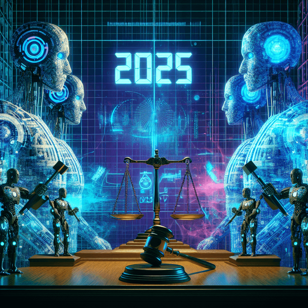 AI Giants Gear Up for Legal Showdown as 2025 Looms