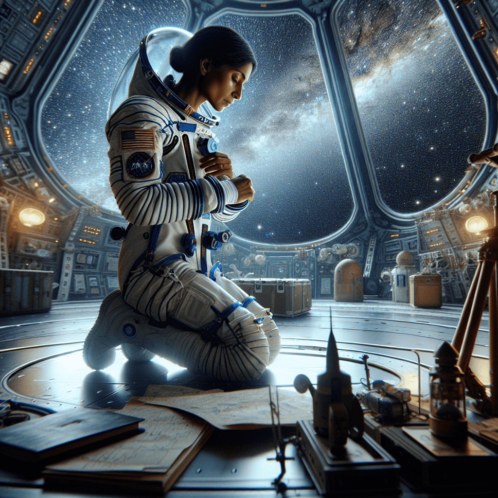 Suiting Up for the Stars: NASA Astronaut Preps for Spacewalks in Cupola