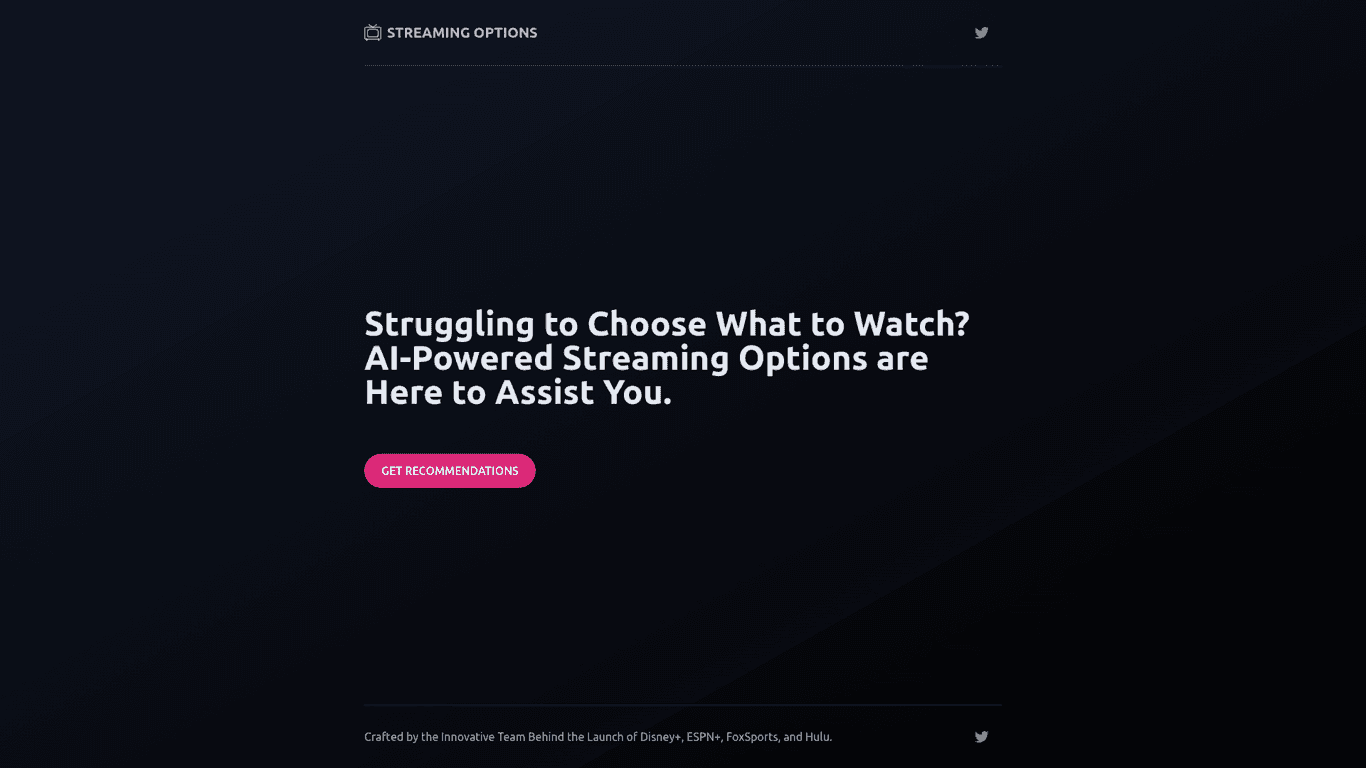 Streaming Options screenshot