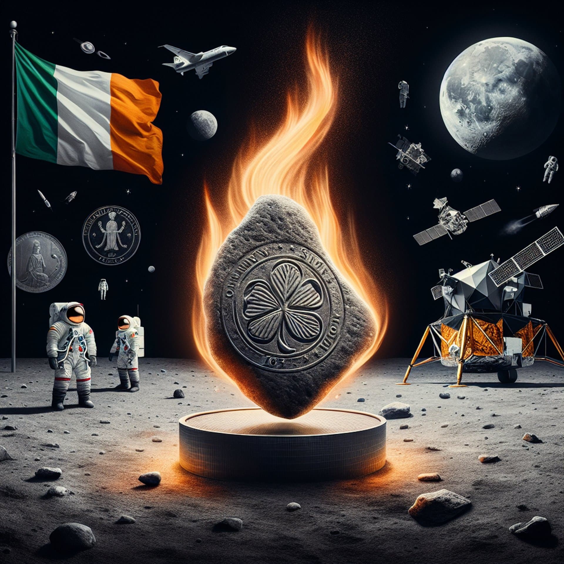 The Fiery Fate of Ireland's Apollo 11 Moon Rock: An Astronomical Misfortune