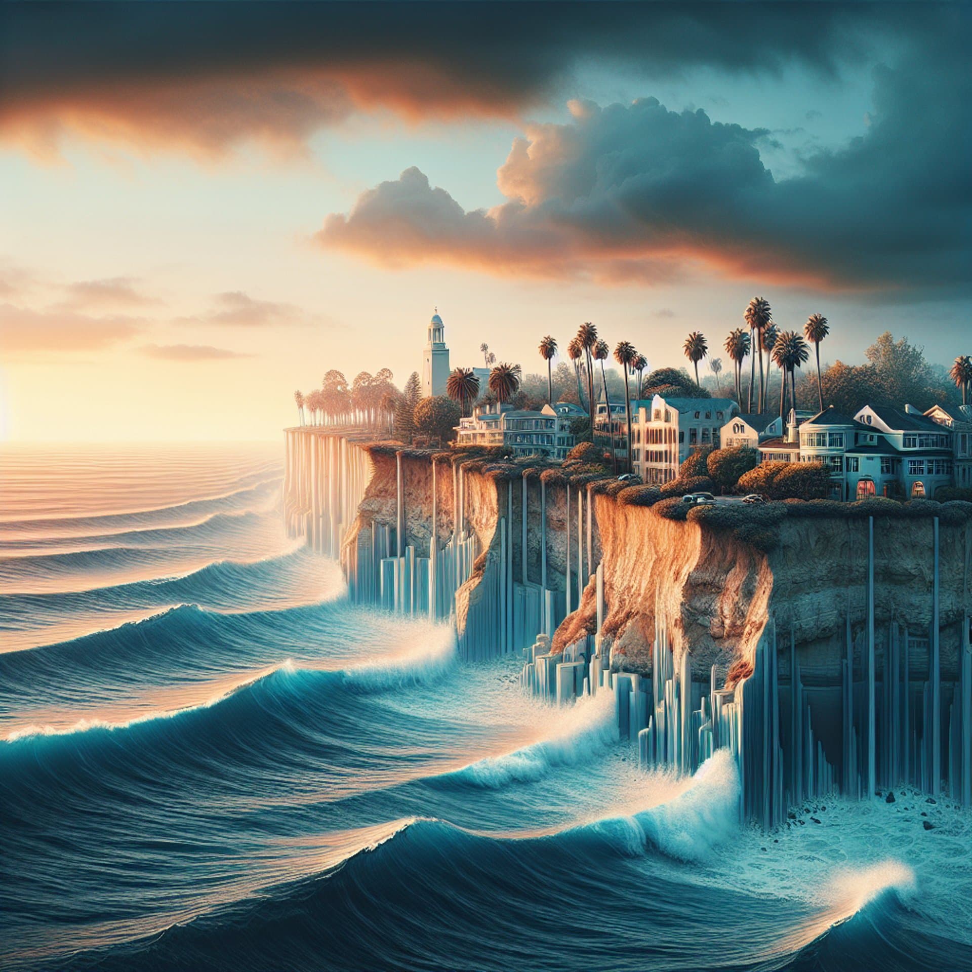 Southern California on the Edge: Palos Verdes Peninsula Sliding into the Ocean