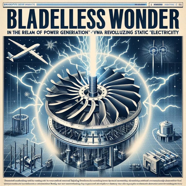 Tesla's Bladeless Wonder: Revolutionizing Power with Static Electricity!