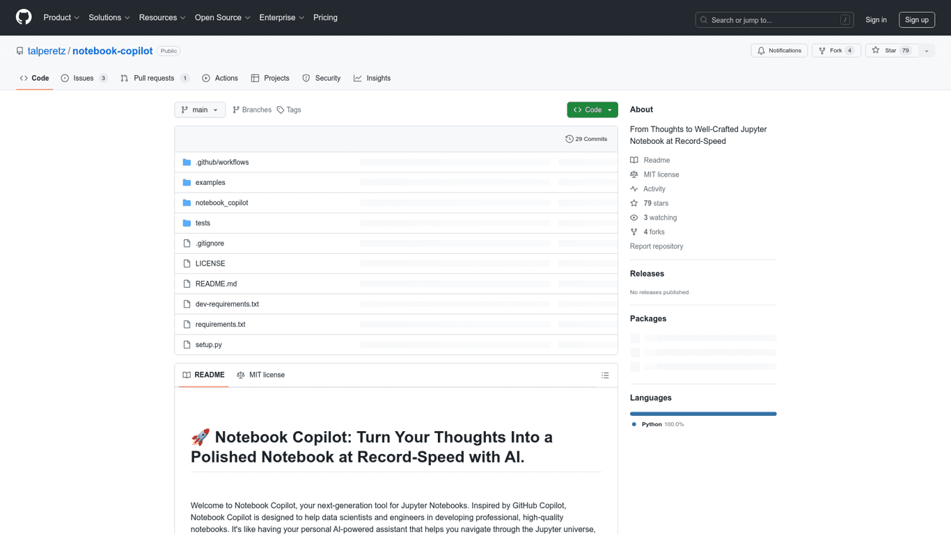 Notebook Copilot screenshot