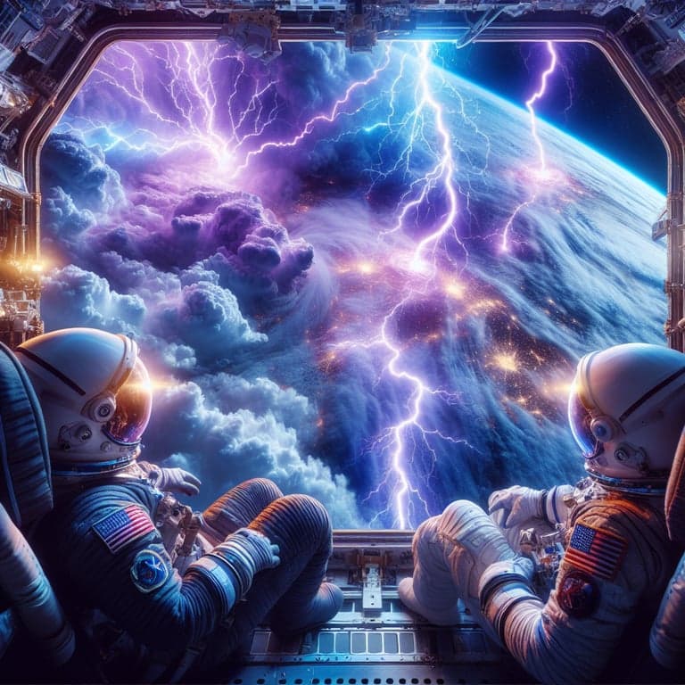 NASA Astronauts Capture Breathtaking Lightning Show from Space!