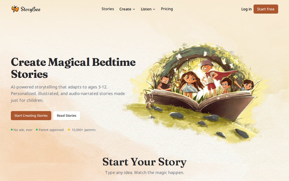 StoryBee screenshot