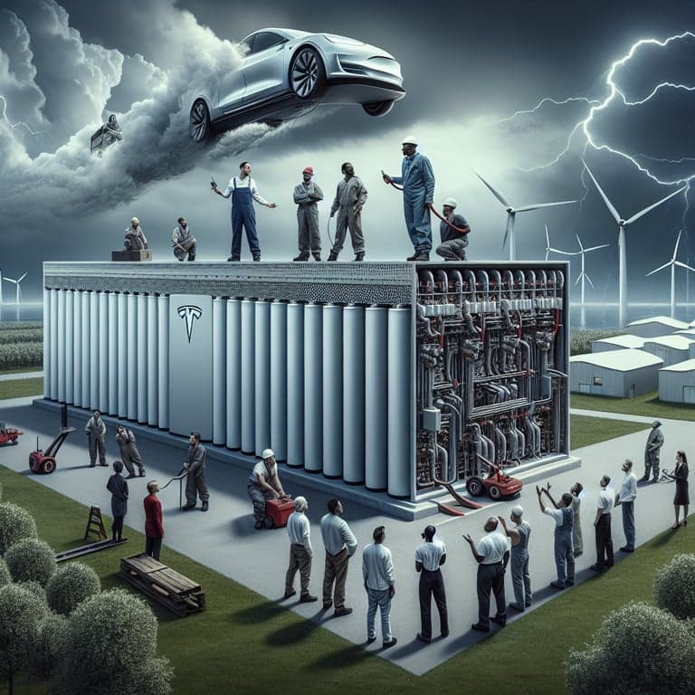 Tesla's Megapack Supercharger Sparks Union Tensions in Sweden!