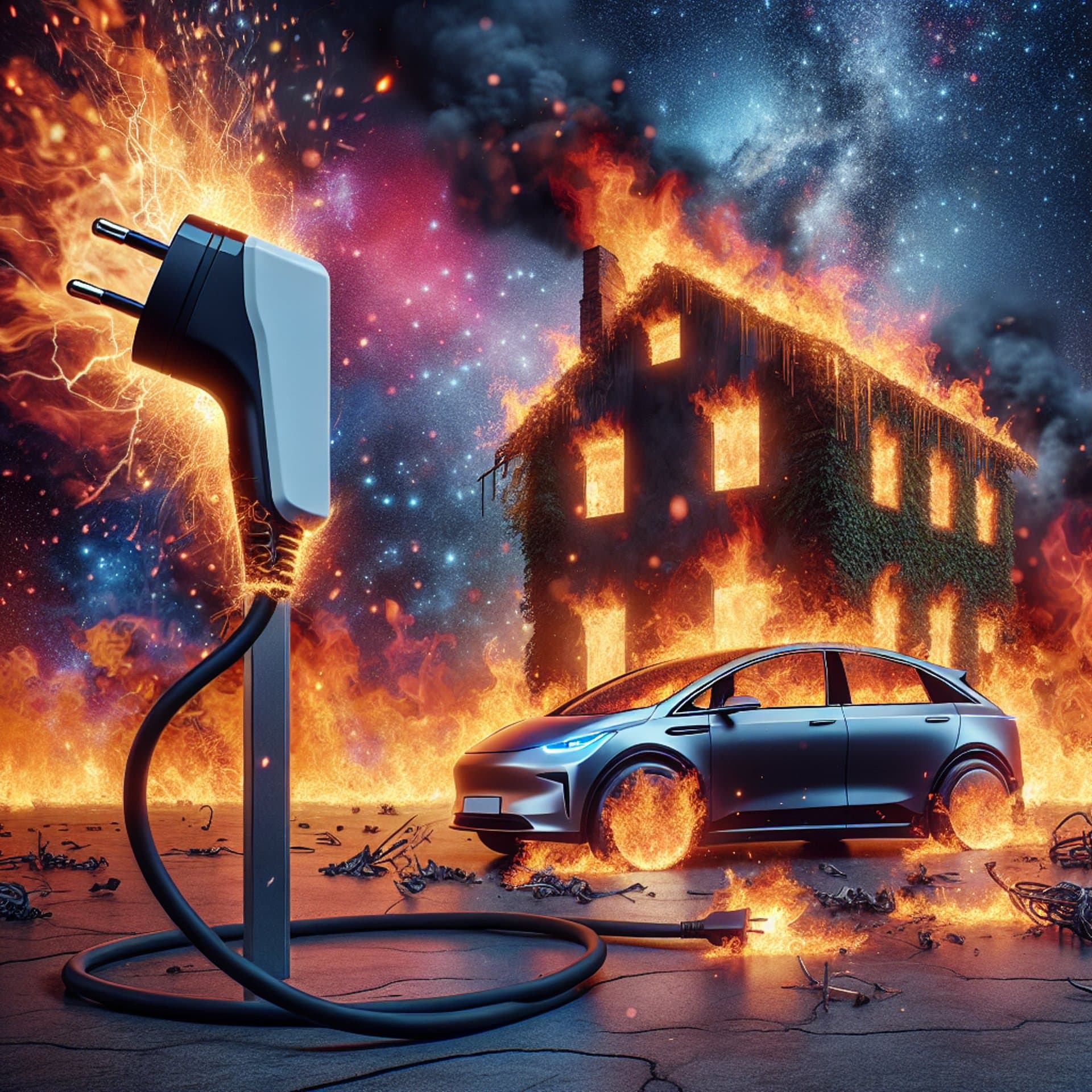 Tesla Charger's Fire Frenzy: Florida Home Reduced to Ashes!