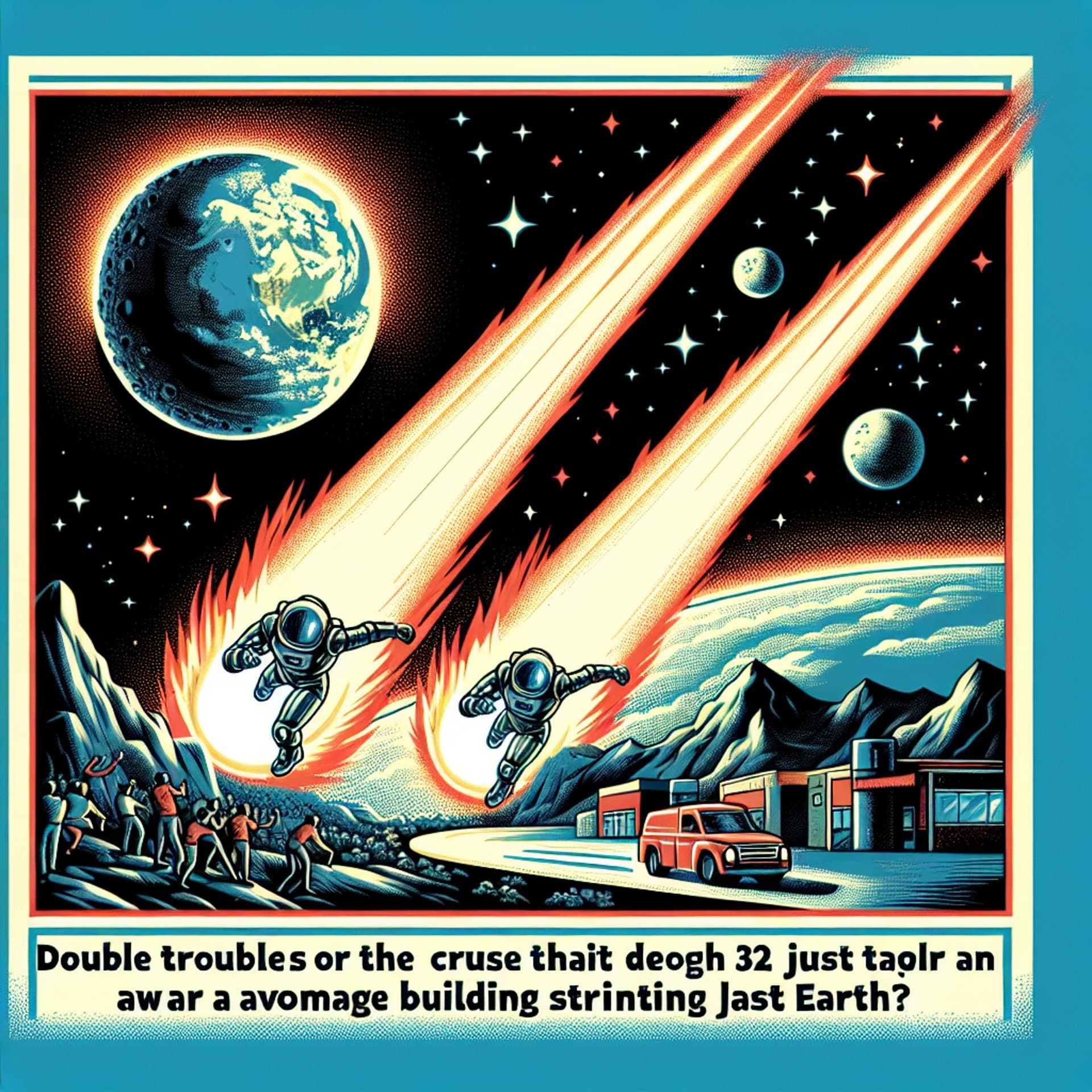 Double Trouble or Just Plain Fun? Asteroids 32 Times the Height of George Washington Zip Past Earth!
