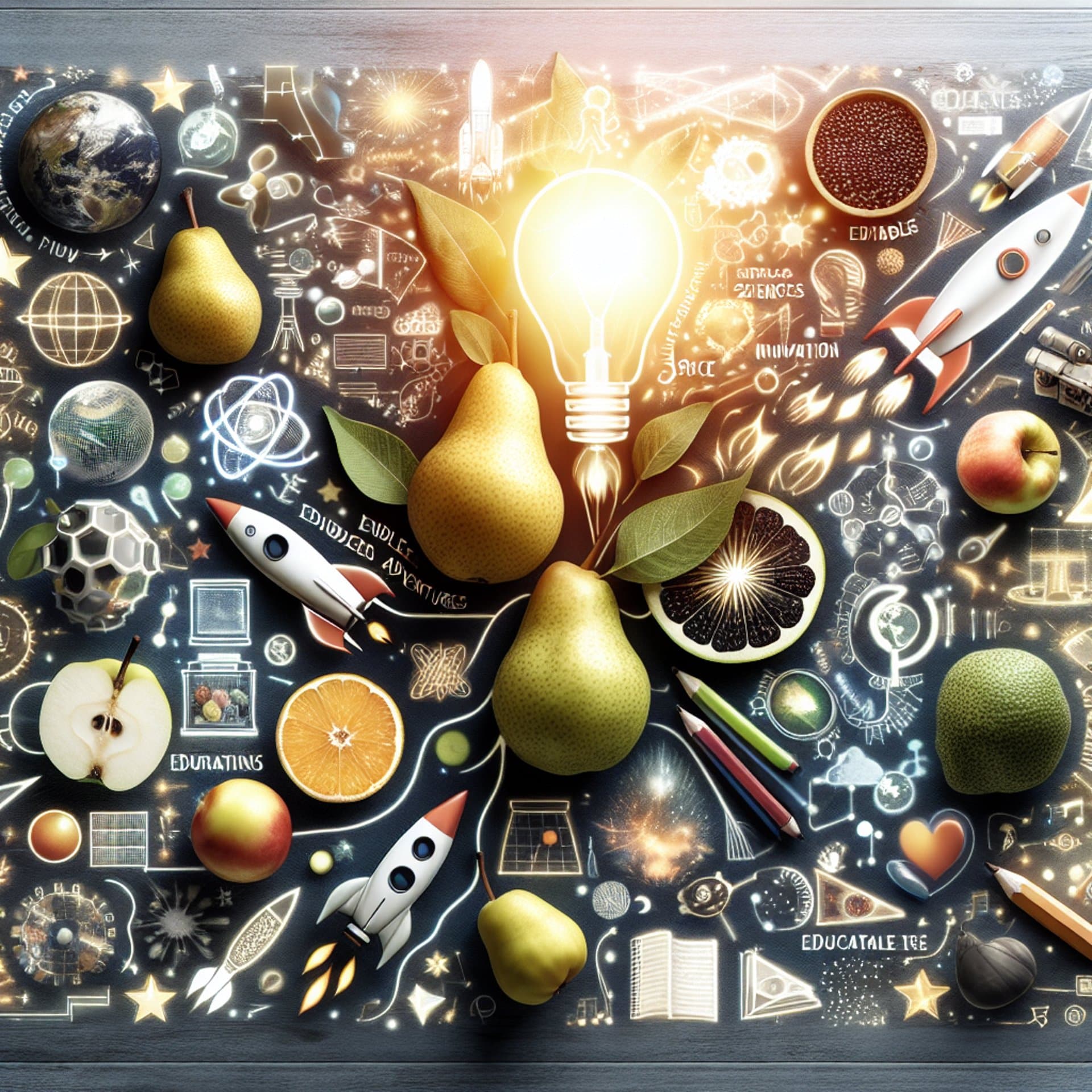 NASA's Edible Adventures: Pears and Space Sciences Unite in Innovative Education