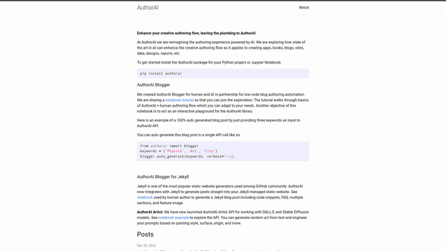 Thumbnail image for AuthorAI
