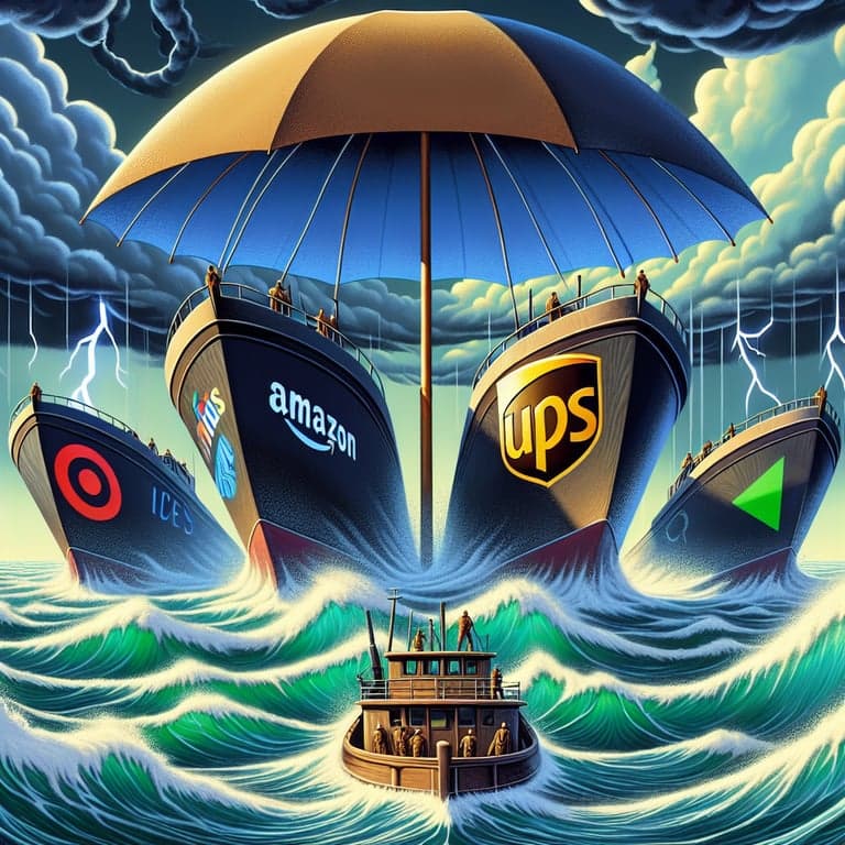 Amazon, UPS, and Target Layoffs: Navigating Economic Storms Without the AI Umbrella