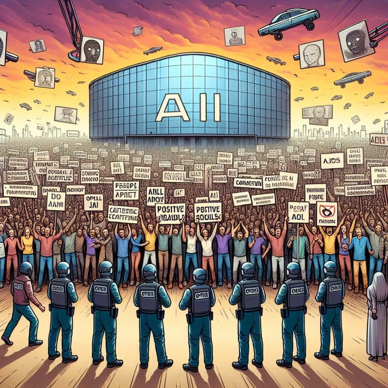 Protests at OpenAI Quell AI Enthusiasm Amidst Arrests and Controversy