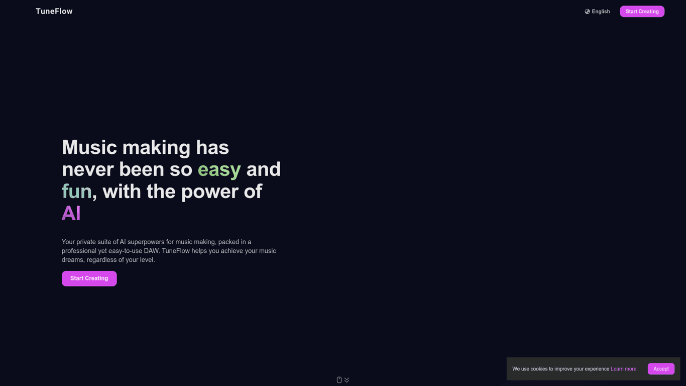 TuneFlow screenshot