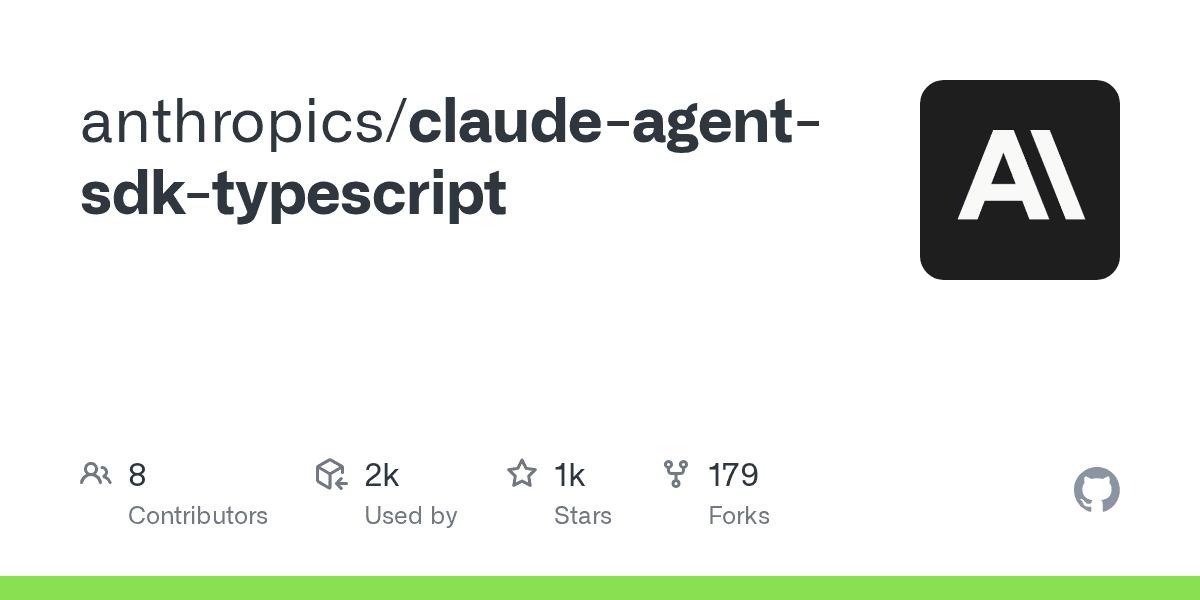 Claude Agent SDK TypeScript screenshot