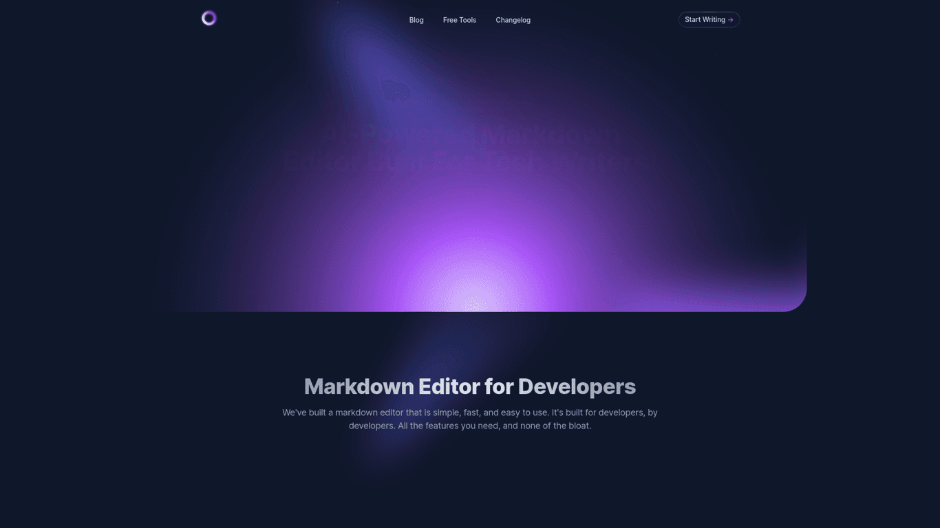MD Editor screenshot