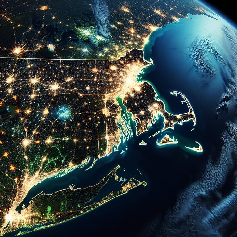 Stunning Perspectives: Massachusetts from Space!
