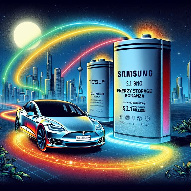 Tesla & Samsung SDI Team Up for $2.1 Billion Energy Storage Bonanza!