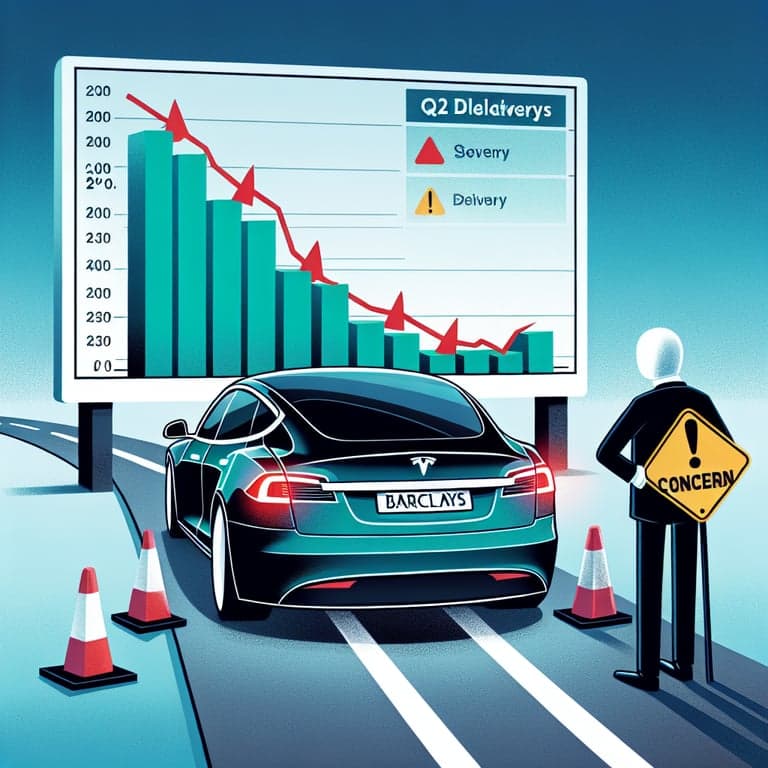 Tesla's Q2 Delivery Projections Hit a Speed Bump: Barclays Analyst Raises Concerns