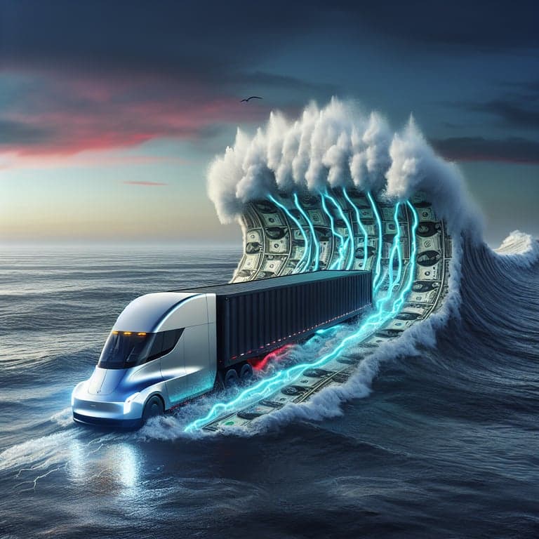 Tesla's Tumble in Regulatory Credits: Can Electric Semis Turn the Tide?