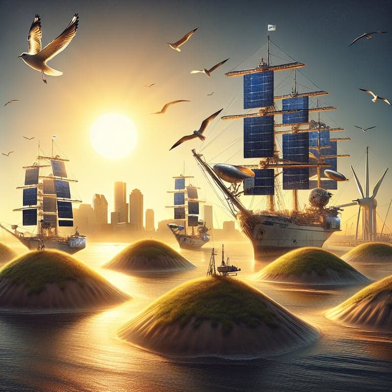 NASA Sets Sail on Uncharted Territories: Drumlin Islands of Boston Harbor