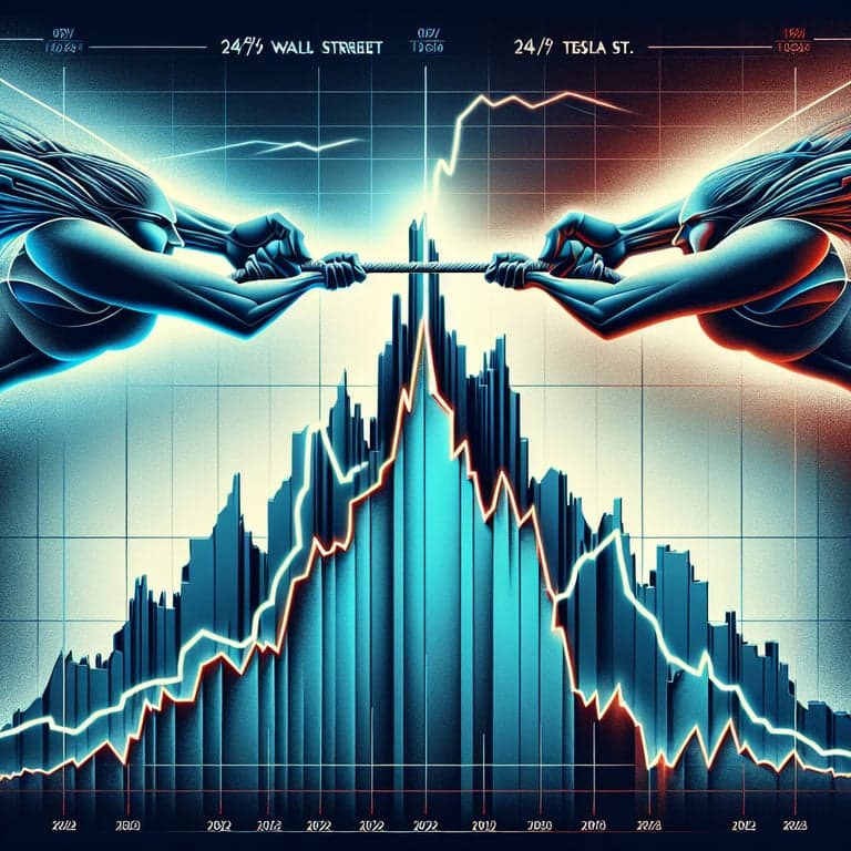Wall Street vs 24/7 Wall St.: Tesla’s 2025 Stock Price Tug-of-War!