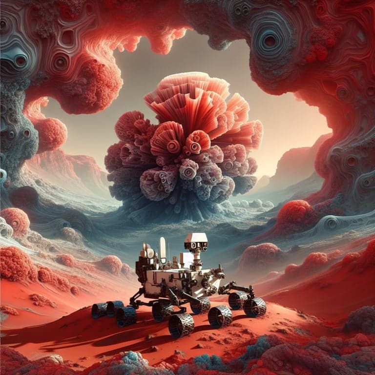 NASA's Curiosity Rover Unveils Coral-Shaped Rock Formation on Mars