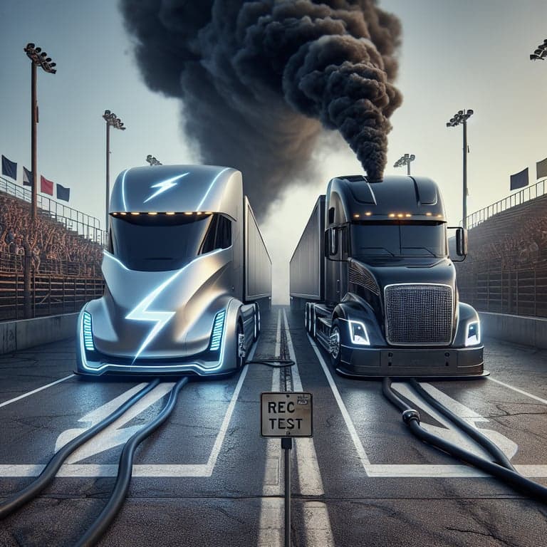 ArcBest's Tesla Semi Test: Electric Trucks Holding Their Own Against Diesels!