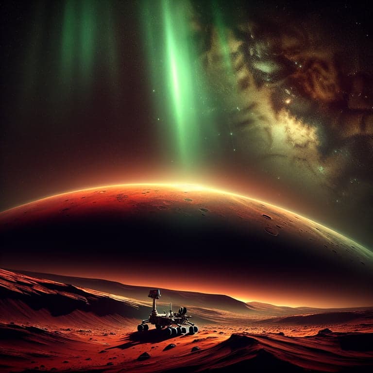 NASA's Perseverance Rover Sees First Human-Eye Visible Aurora on Mars: A Green Glow of Discovery!