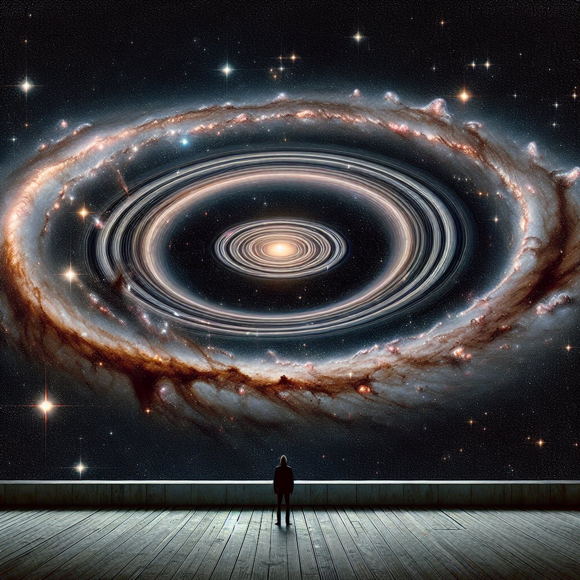 NASA's Hubble Witnesses Galactic Spectacle: Nine Rings of LEDA 1313424