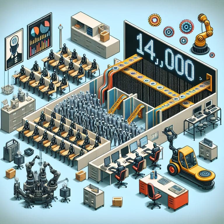 Amazon Links 14,000 Job Cuts to AI Advances: Streamlining Through Automation