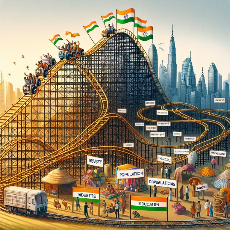 India's Economy in 2024: The Rollercoaster of Growth and Challenges!