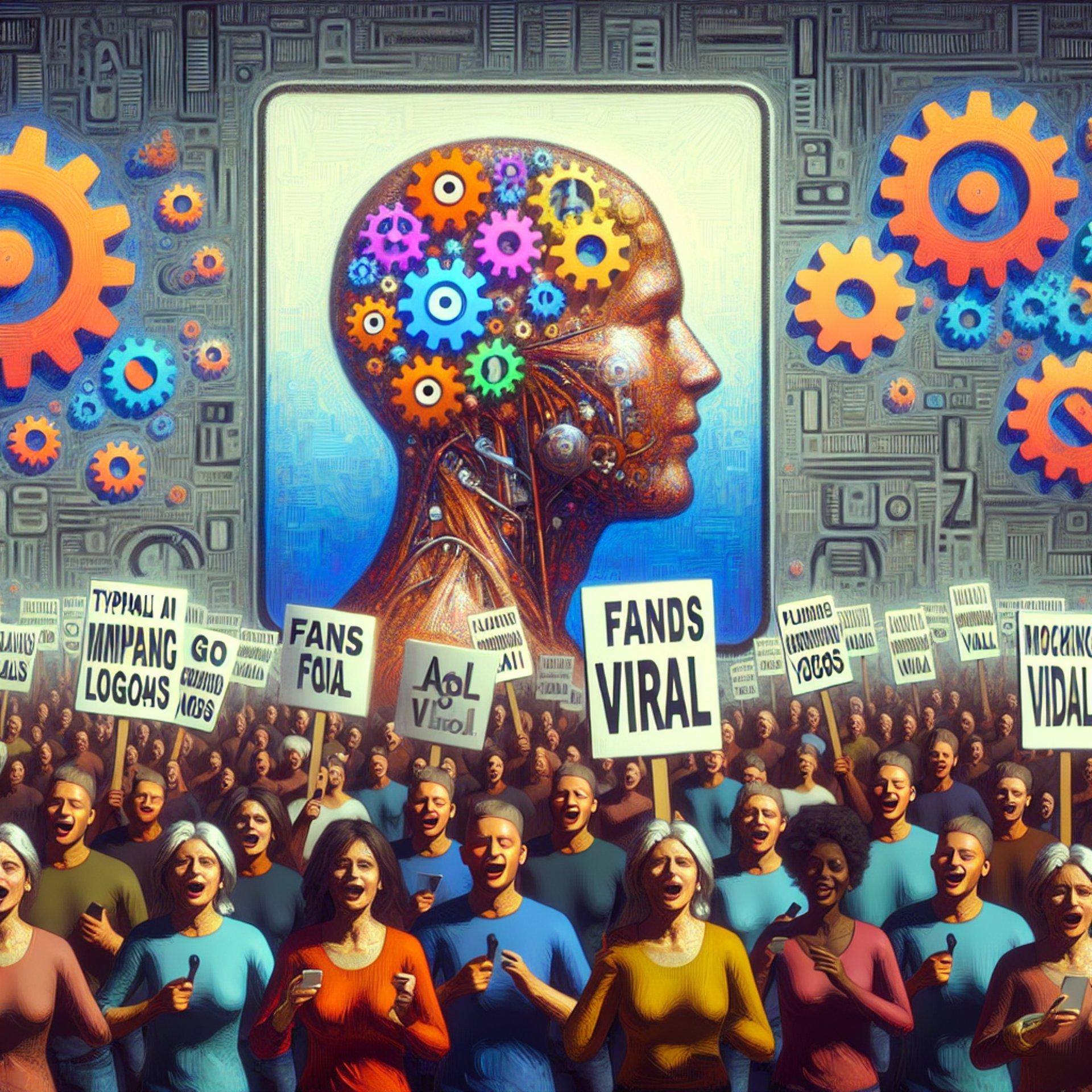 Banner for Fans Go Viral Mocking AI Company Logos