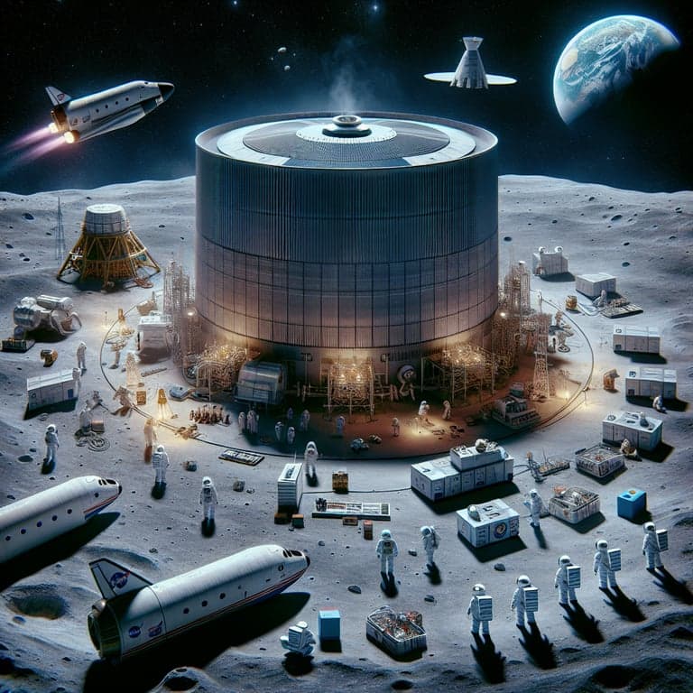 NASA's Lunar Leap: Building a Nuclear Reactor on the Moon to Outpace Rivals
