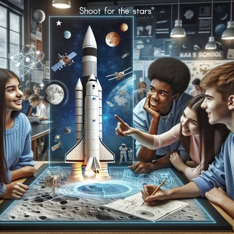 High Schoolers Shoot for the Stars with NASA Moon Mission App