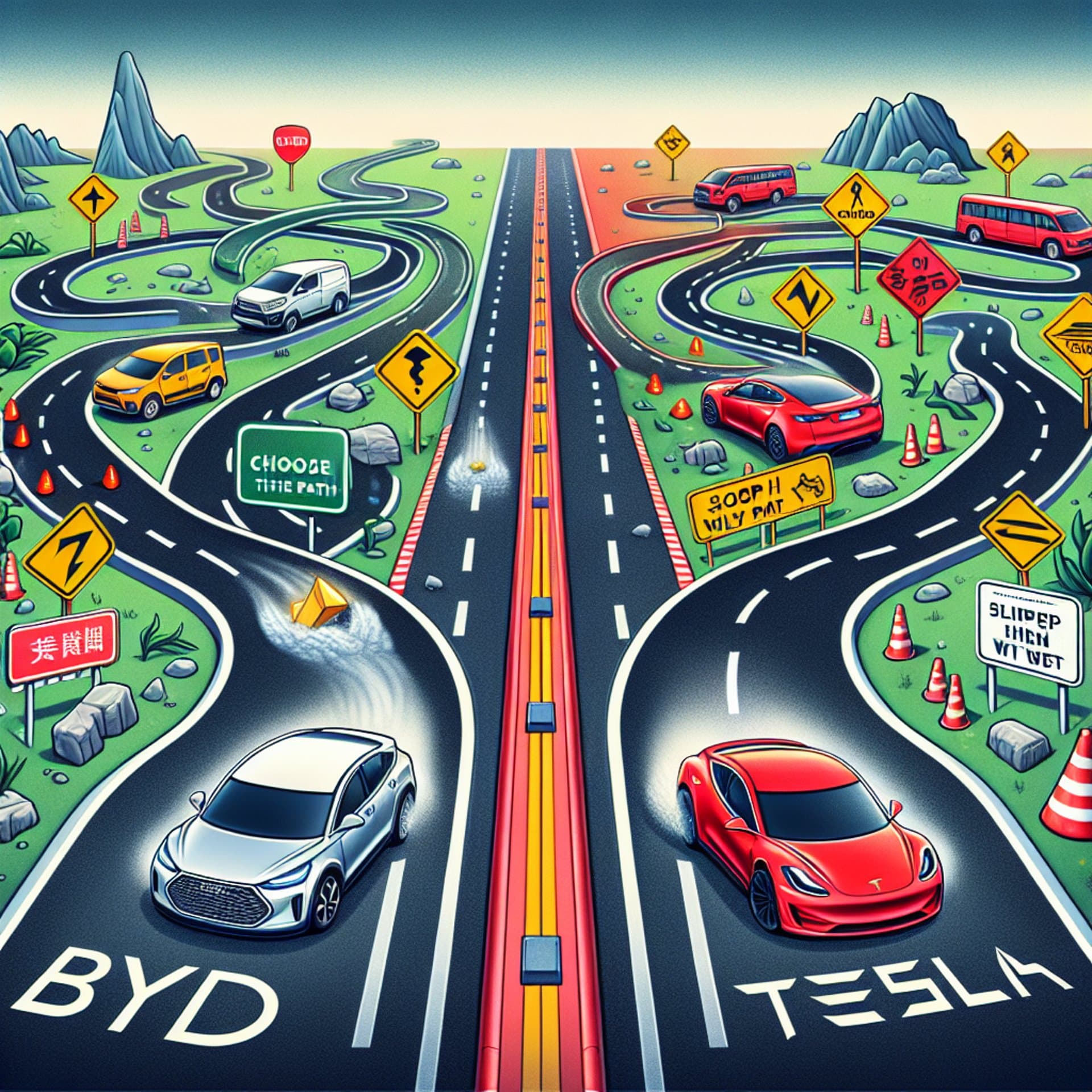 BYD vs. Tesla: Diverging Challenges in the Fast Lane of the EV Market