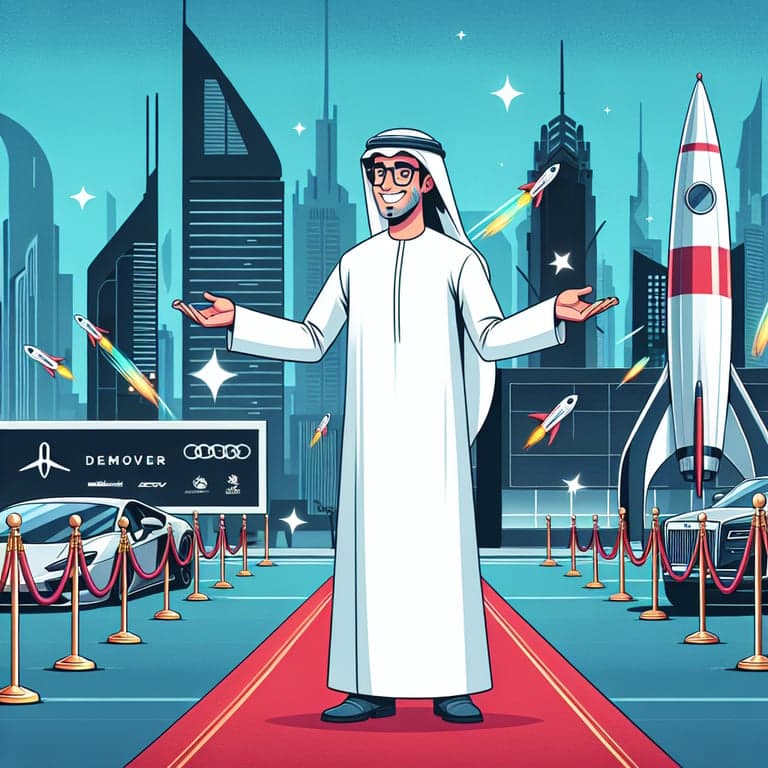 Sheikh Hamdan Rolls Out the Red Carpet for Elon Musk in Dubai