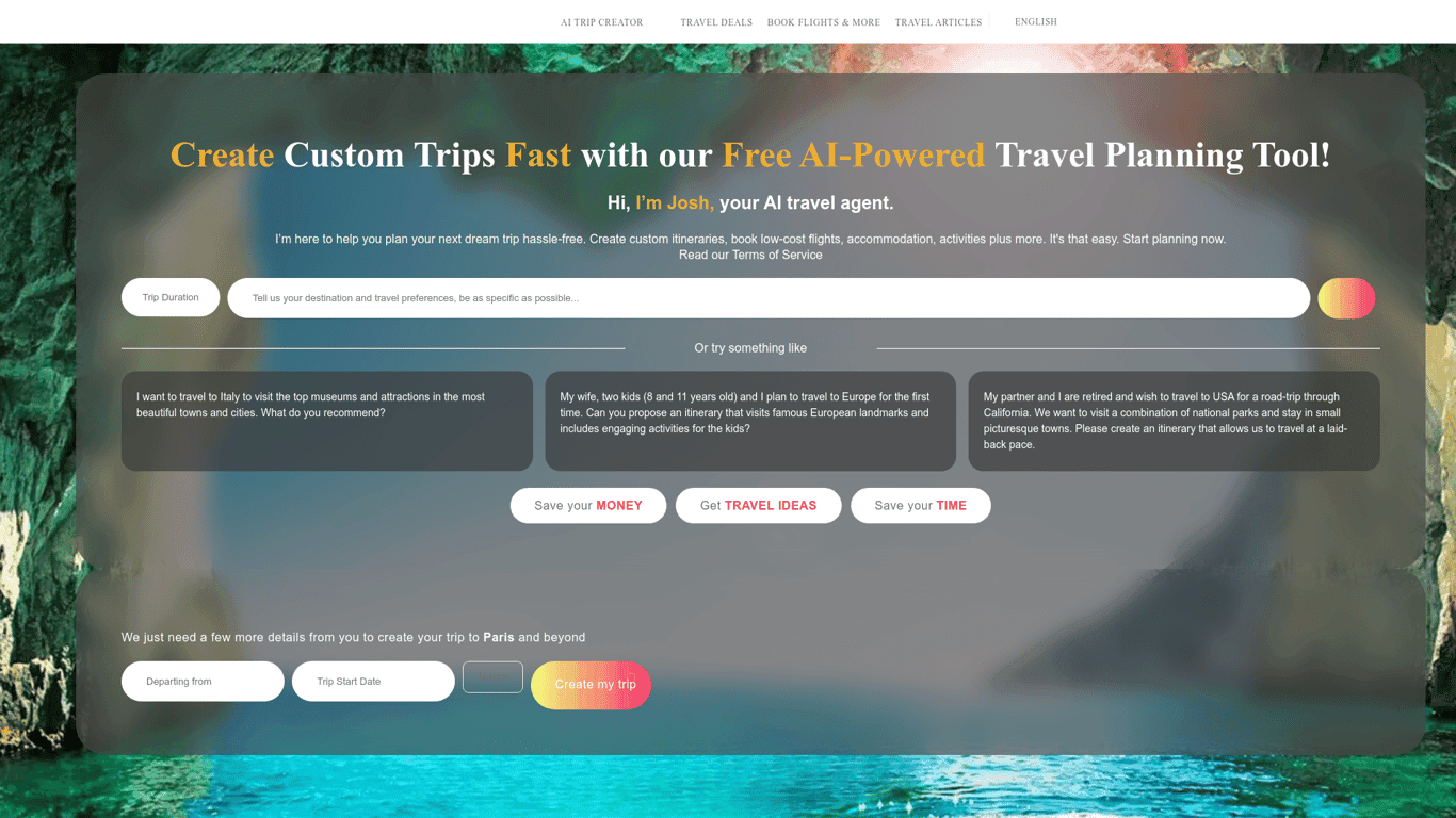 TravelPlanBooker screenshot