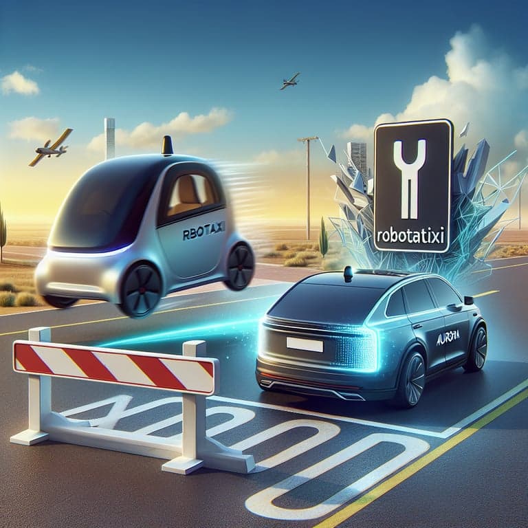 Tesla Hits a Roadblock: Denied Robotaxi Trademark, While Aurora Says Goodbye to a Co-Founder