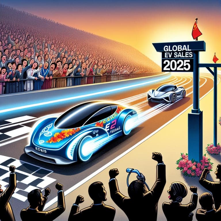 China's BYD Zooms Past Tesla to Lead Global EV Sales by 2025