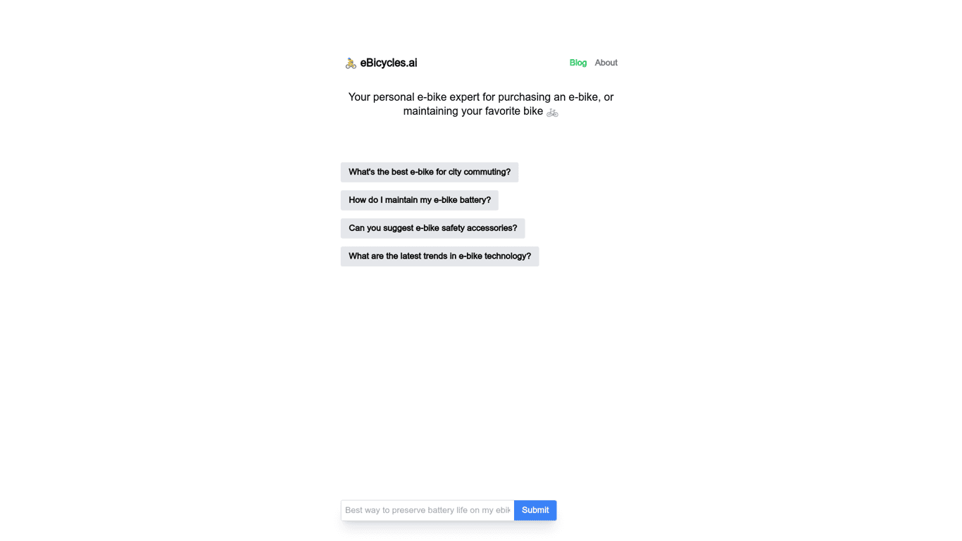 eBicycles.ai screenshot