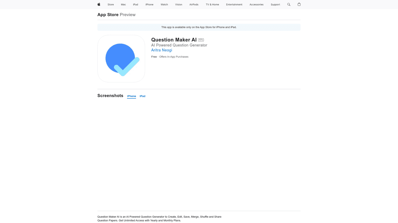 Question Maker AI screenshot