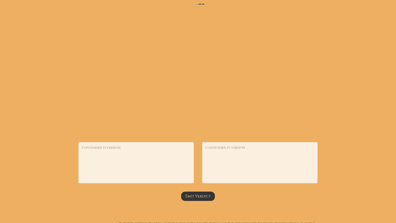 AI Judge screenshot