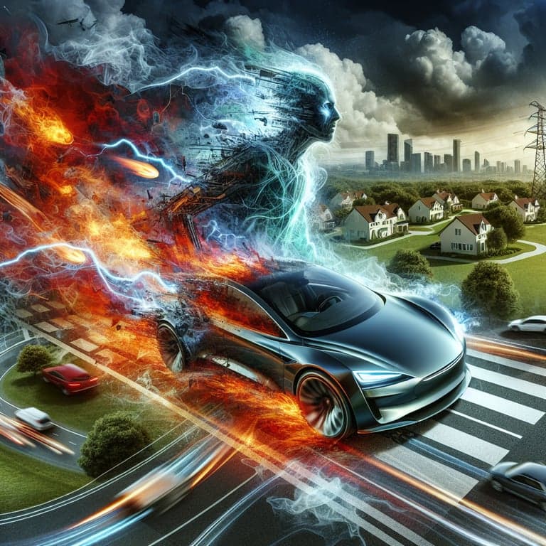 Tesla's Turbulent Tale: Speed, Fire, and Fatality in Woodridge