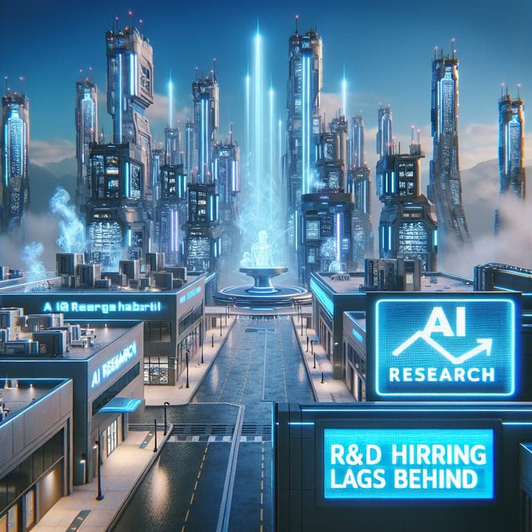 AI Research Skyrockets in 2025, But R&D Hiring Lags Behind