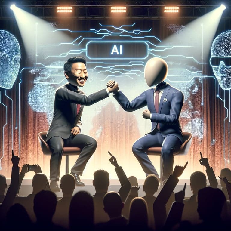 Awkward Handshake Dodged: OpenAI and Anthropic CEOs Raise Fists at AI Summit!